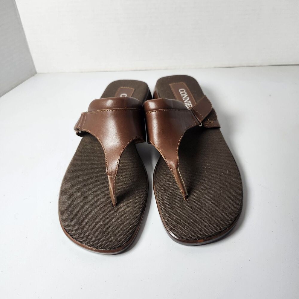 Connie Size 9 Leather Thong Sandals